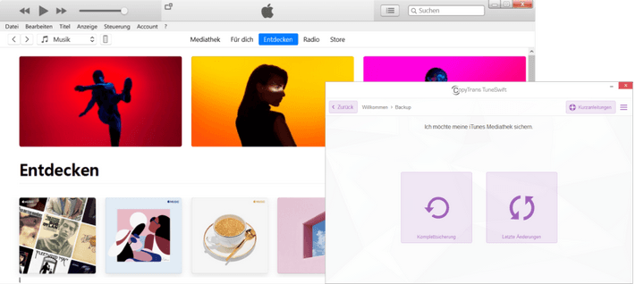 iTunes-Backup mit CopyTrans TuneSwift
