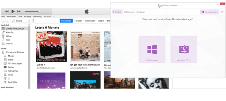 iTunes übertragen