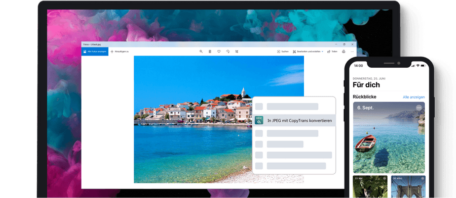 Heic Dateien Offnen Und Heic In Jpg Umwandeln Copytrans Heic