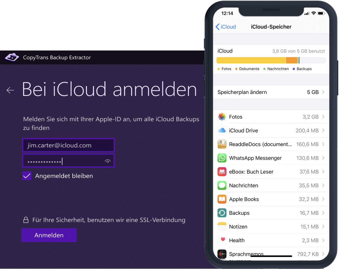 Daten aus iCloud Backup wiederherstellen