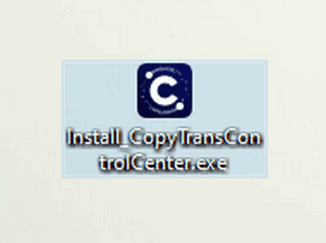 CopyTrans Control Center auf dem Desktop