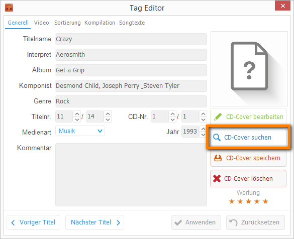 CD-Cover suchen