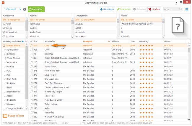 Album Cover Hinzufugen Mit Copytrans Manager