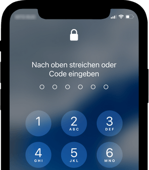 iPhone entsperren - Code eingeben