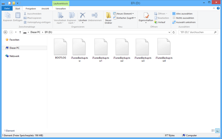 iTunes Mediathek umziehen: iTunes Backupdateien