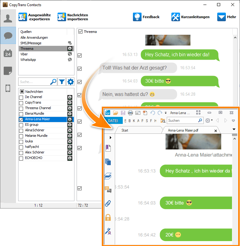 Neue Funktion in CopyTrans Contacts