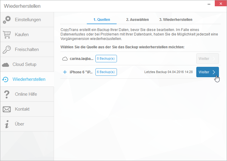 Zuletzt gelöschte Kontakte wiederherstellen iPhone
