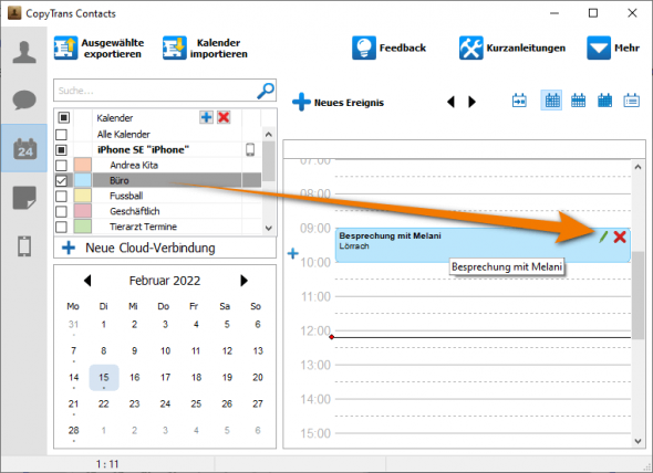 Apple Kalender auf Windows anzeigen und bearbeiten