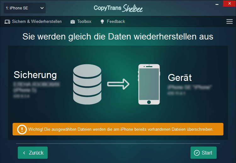 Apps installieren und ipa Dateien übertragen