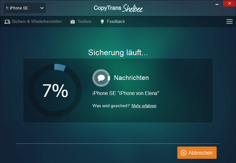 iPhone Kontakte sichern komplett