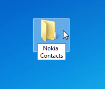 Ordner am PC erstellen und Nokia Telefonbuch übertragen