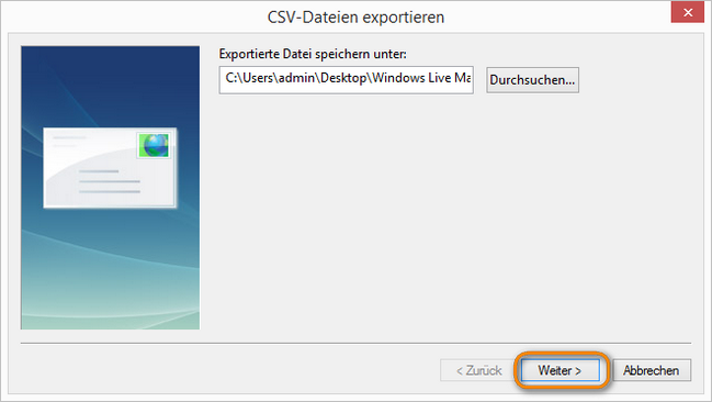 CSV-Dateien exportieren