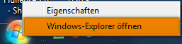 Windows Explorer öffnen auf Computer öffnen