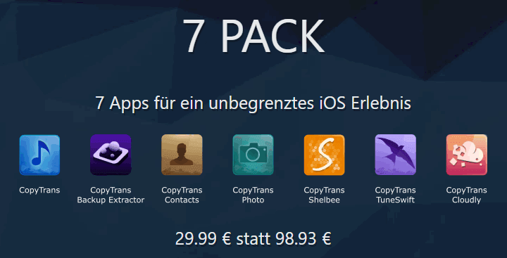 7 Pack CopyTrans Sonderangebot