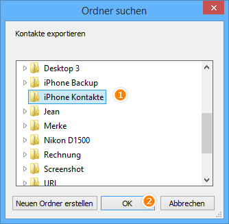 iPhone Kontakte am PC sichern ohne iTunes
