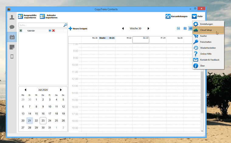 Outlook Kalender in iCloud übertragen - mit einem Klick!