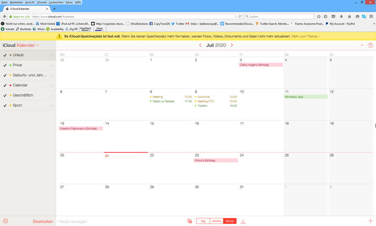Outlook Kalender mit iCloud synchronisieren/ in iCloud kopieren