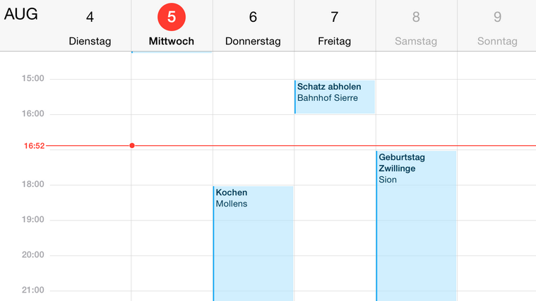 Android Kalender via iCal Import/Export CalDAV auf iPhone