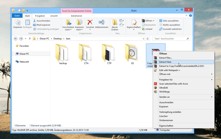 Wie installiere ich den CopyTrans Drivers Installer?