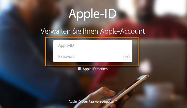 Apple-ID anmelden