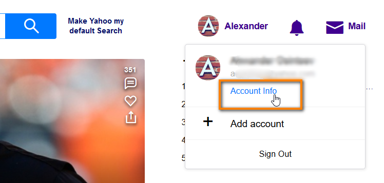 Account Sicherheit Yahoo