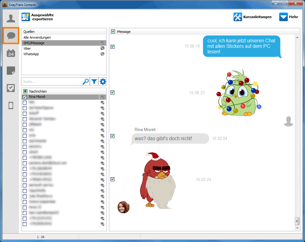 iMessage Chat exportieren