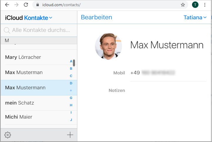 Outlook Kontakte auf iCloud übertragen