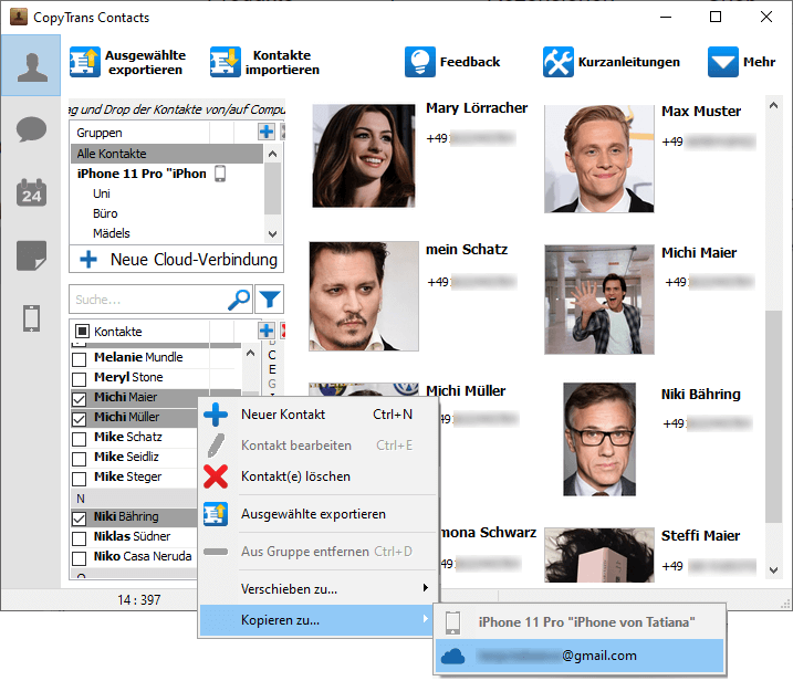 Outlook iCloud Kontakte synchronisieren