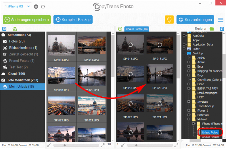 Iphone Fotos Auf Pc Nach Datum Sortieren iPhone oder iPad Bilder sortieren: ganz einfach mit CopyTrans Photo