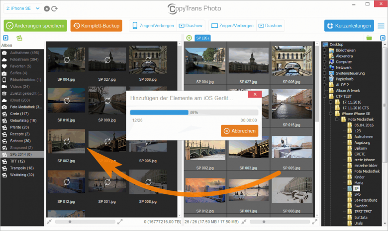 Iphone Fotos Auf Pc Nach Datum Sortieren IPhone oder iPad Bilder sortieren - jetzt ganz einfach mit CopyTrans Photo