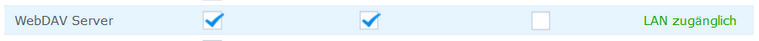 WebDAV LAN zugänglich einrichten