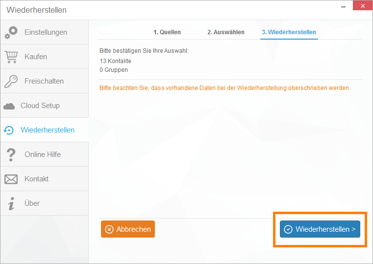 Gelöschte WhatsApp Kontakte ohne iCloud wiederherstellen
