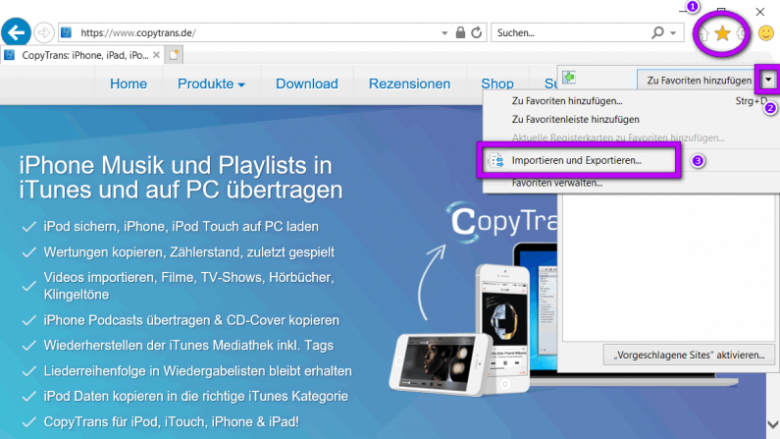 Lesezeichen vom PC am iPhone oder iPad importieren - so ...