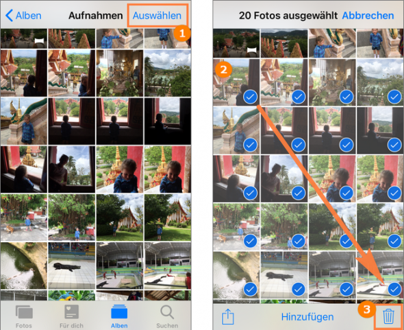 GEHEIMTIPP iPhone alle Fotos löschen