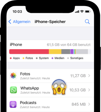 WhatsApp Speicher voll iPhone