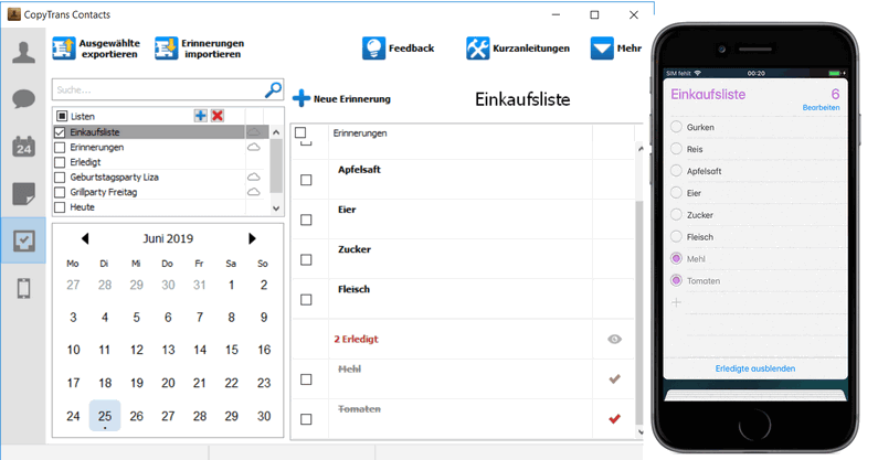 CopyTrans Contacts vs. iPhone