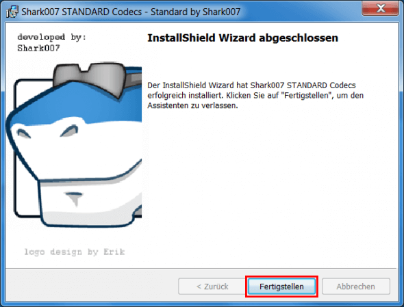 shark007 codec fertigstellen
