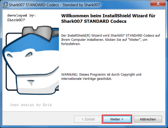 shark007 codecs installieren