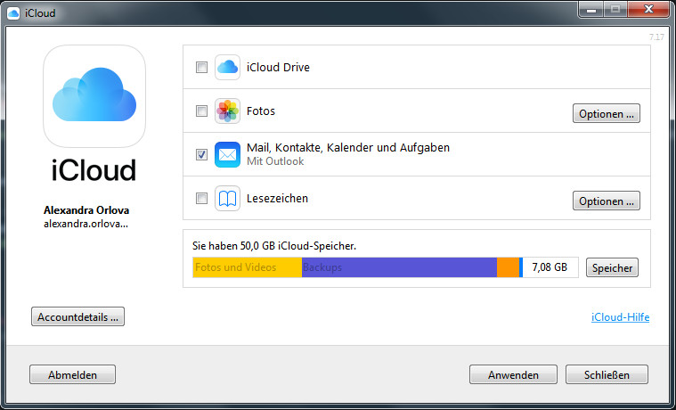 iCloud Bilder ansehen mit iCloud für Windows