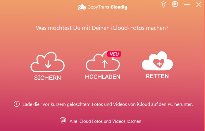 iCloud Fotos wiederherstellen