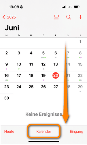 Kalender auf iPhone hinzufügen