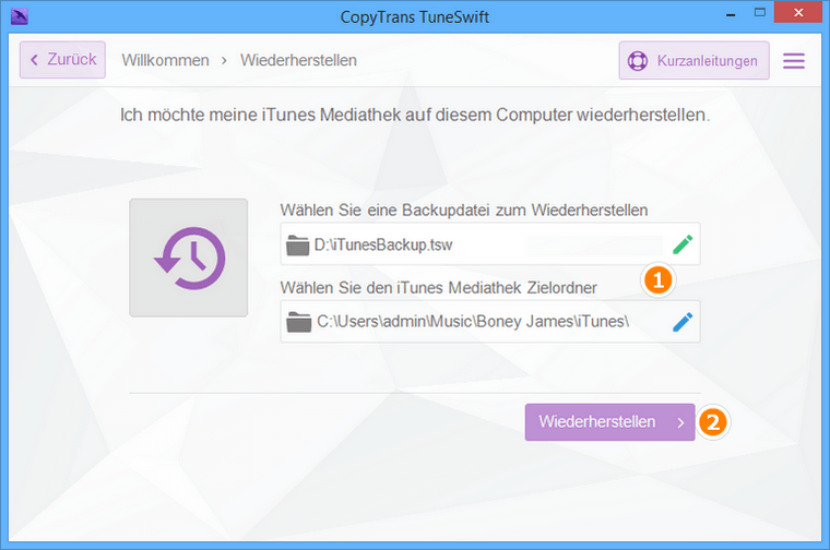 iTunes Daten übertragen: iTunes importieren PC