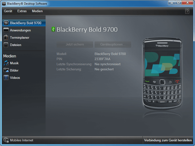 Blackberry Kontakte importieren
