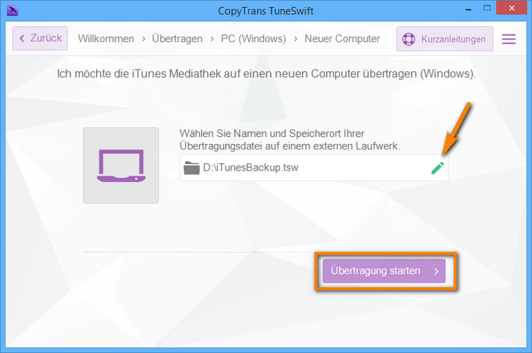 iTunes auf externes Laufwerk