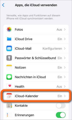 iPad Kalender mit iPhone synchronisieren