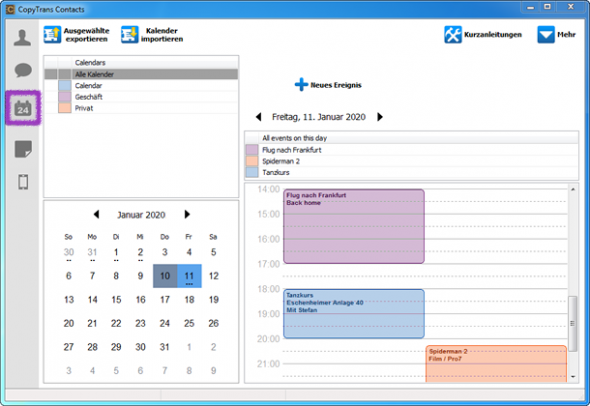 Kalender vom iPhone aufs iPad &uuml;bertragen