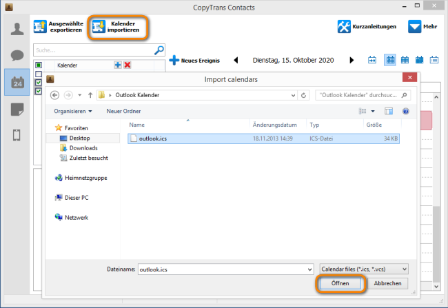 Wie übertrage ich Outlook Kalender auf das iPhone?