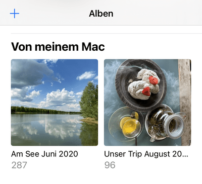 nicht synchronisierende Fotos