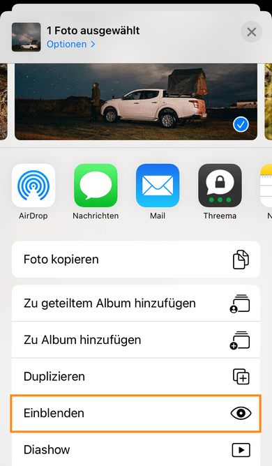 Bilder verschwunden wiederherstellen