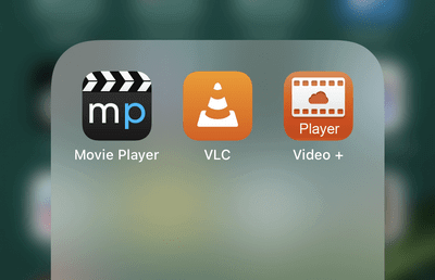 Installierte Video-Apps am iPhone